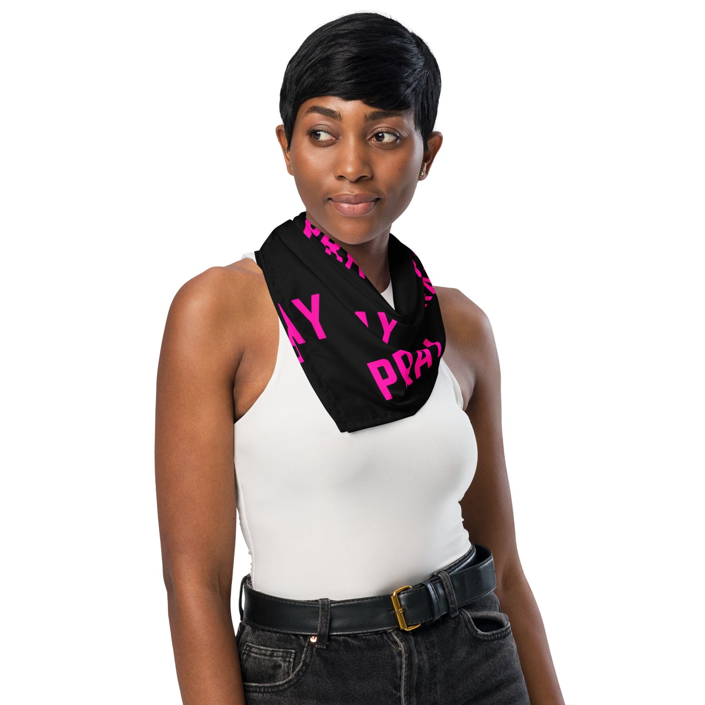 Pray all-over print bandana