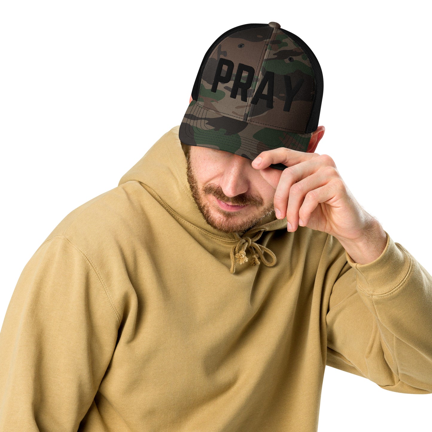 Pray Camouflage trucker hat