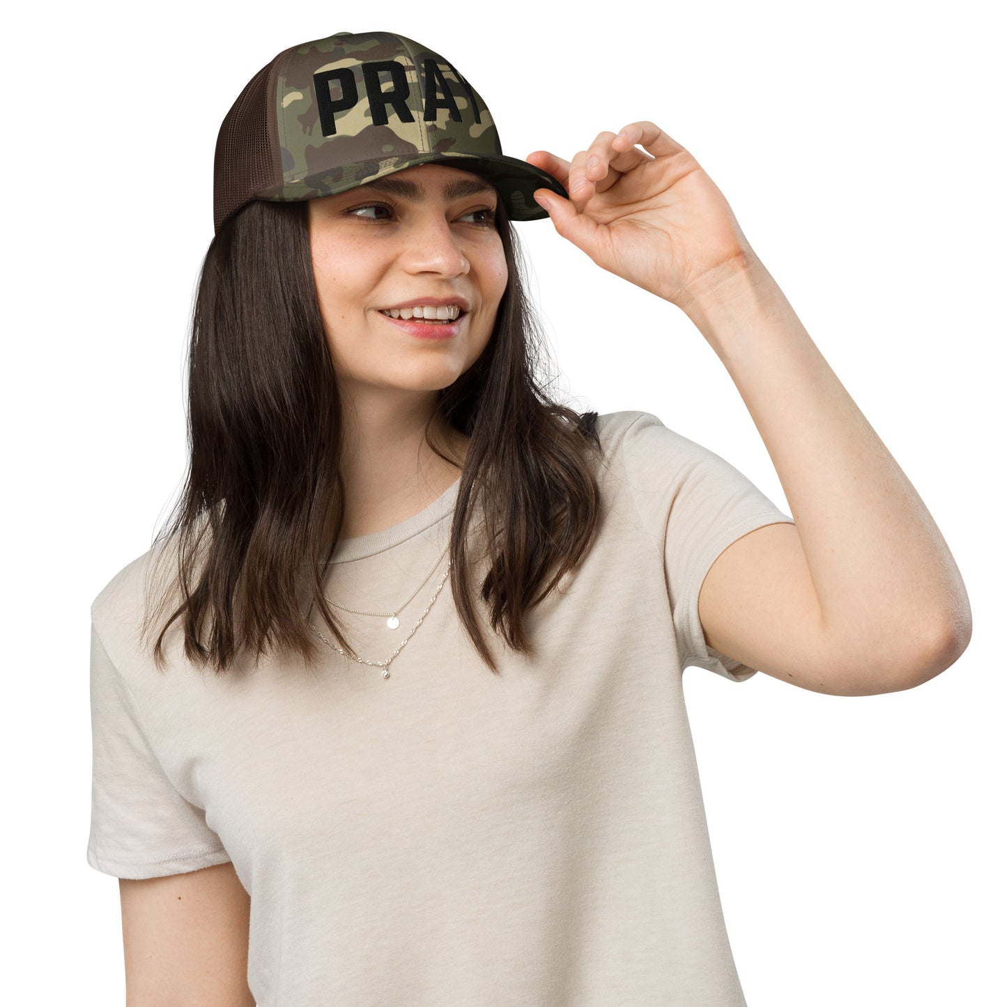 Pray Camouflage trucker hat