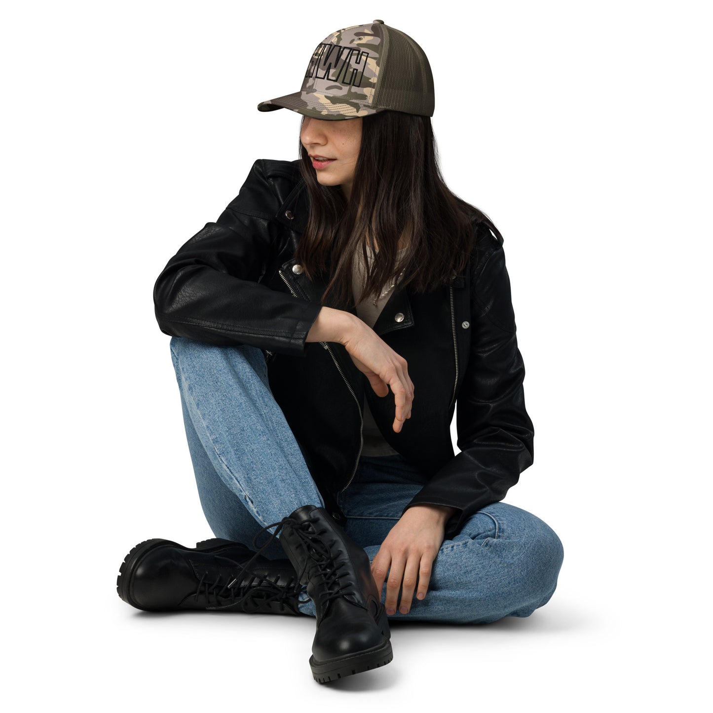 YHWH Camouflage trucker hat
