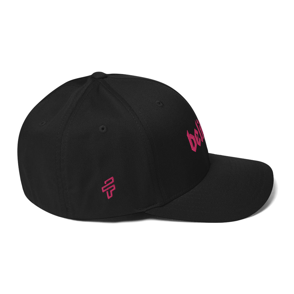 Believer Embroidered Structured Flex Fit Hat