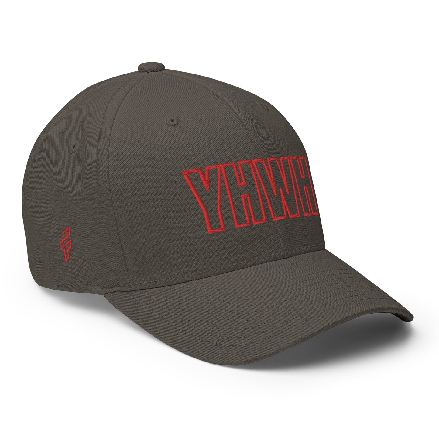 YHWH Structured Flex Fit Hat (Red)