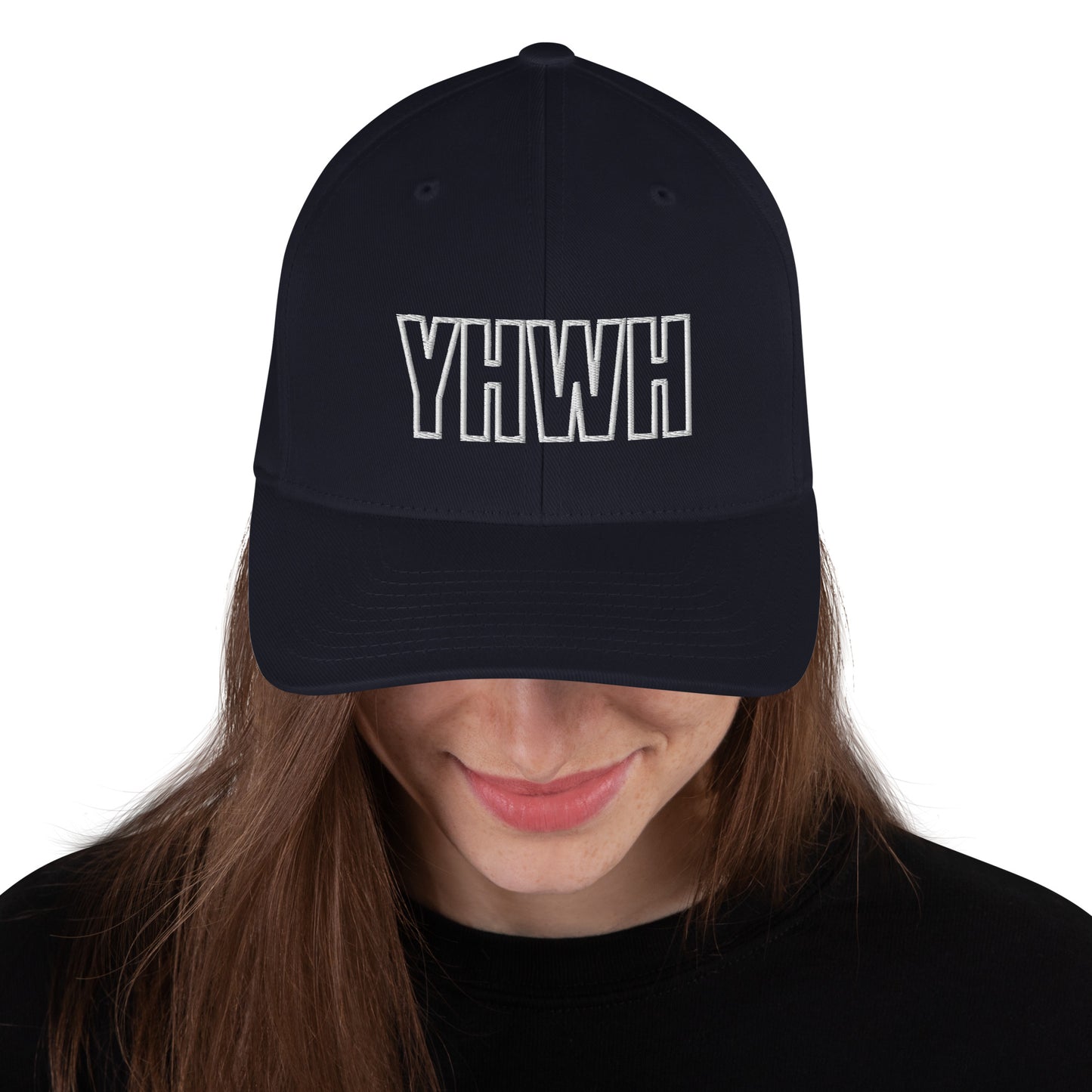 YHWH Structured Flex Fit Hat