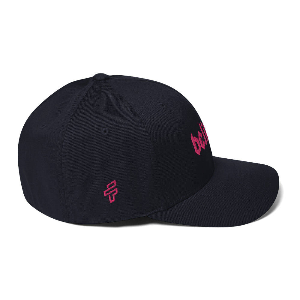 Believer Embroidered Structured Flex Fit Hat