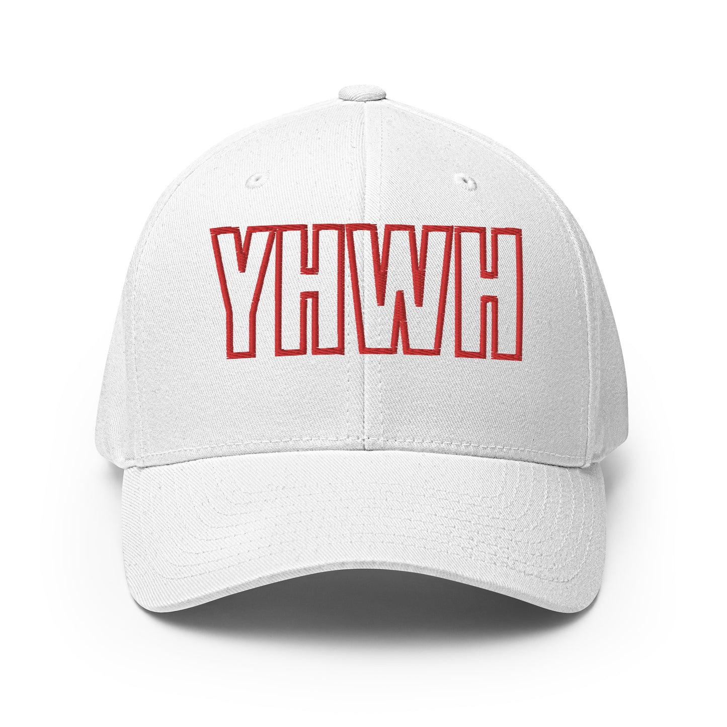 YHWH Structured Flex Fit Hat (Red)