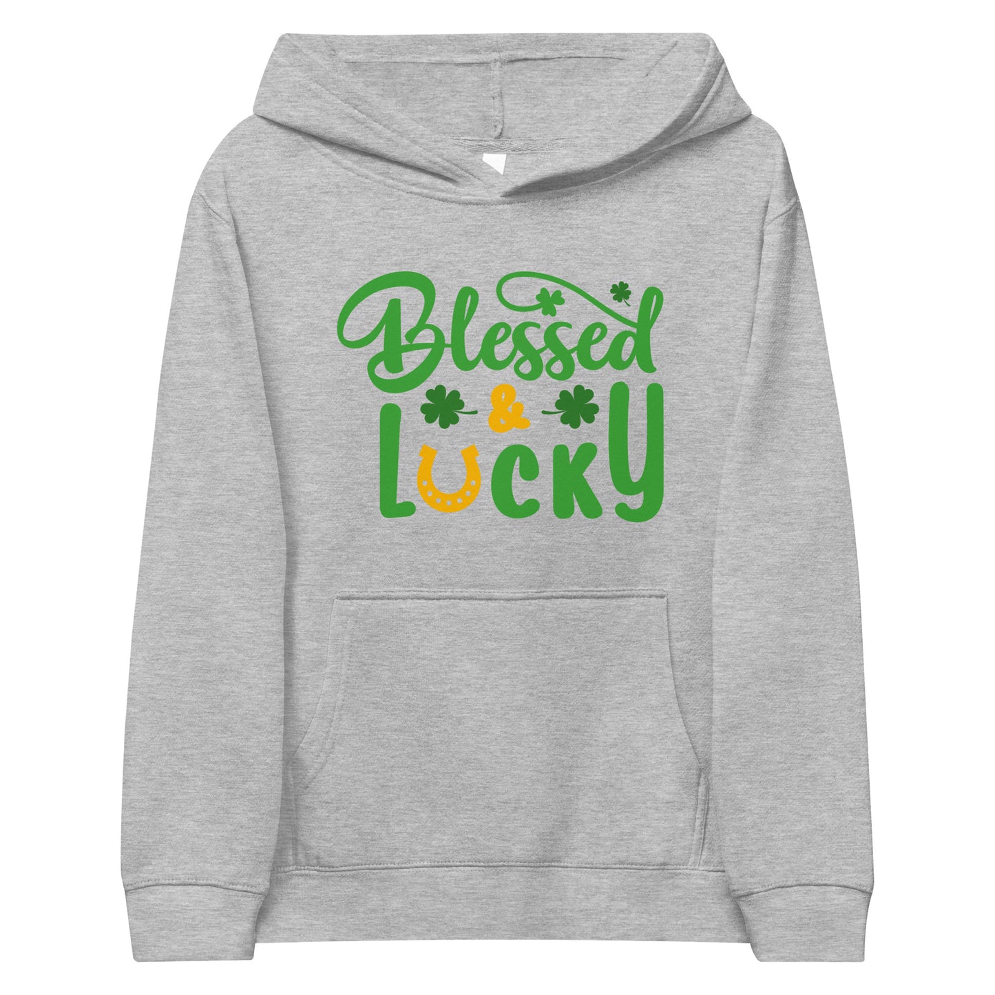 Blessed & Lucky Kids fleece hoodie