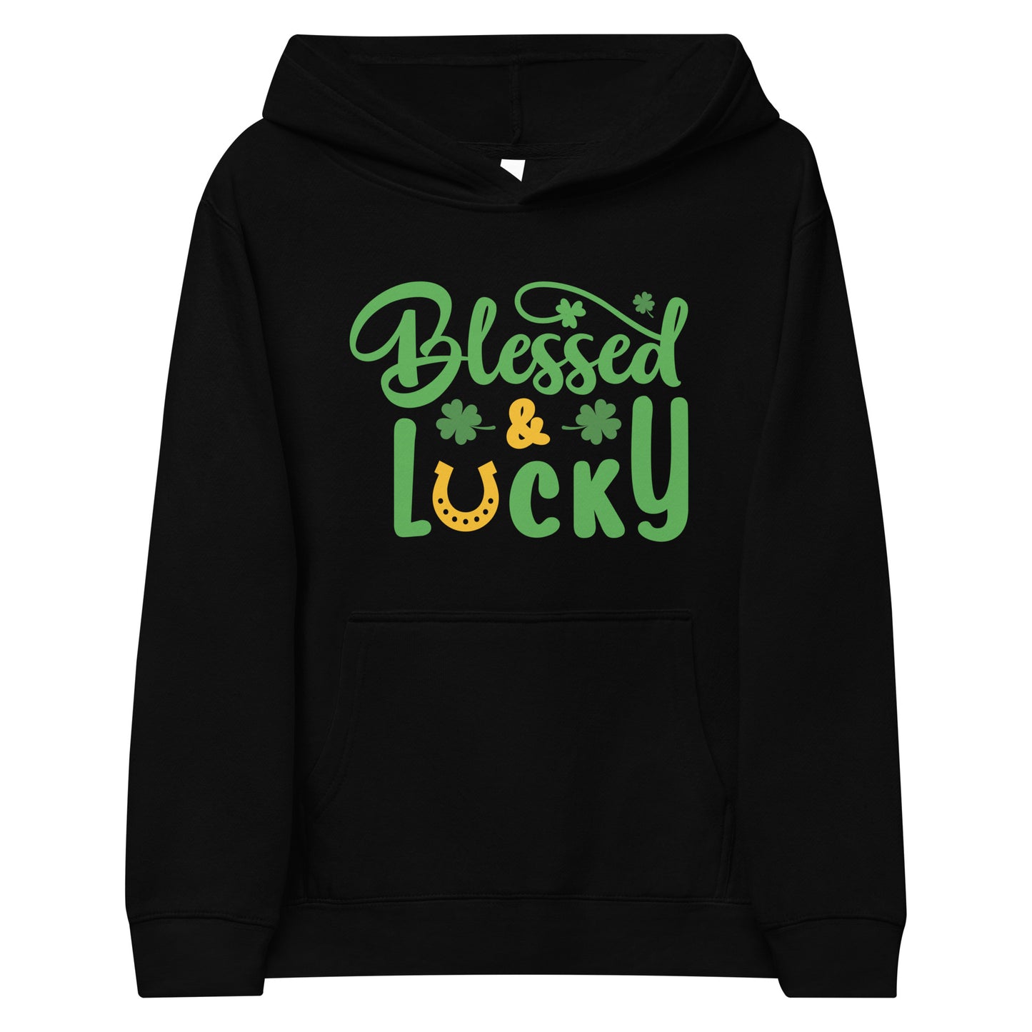 Blessed & Lucky Kids fleece hoodie