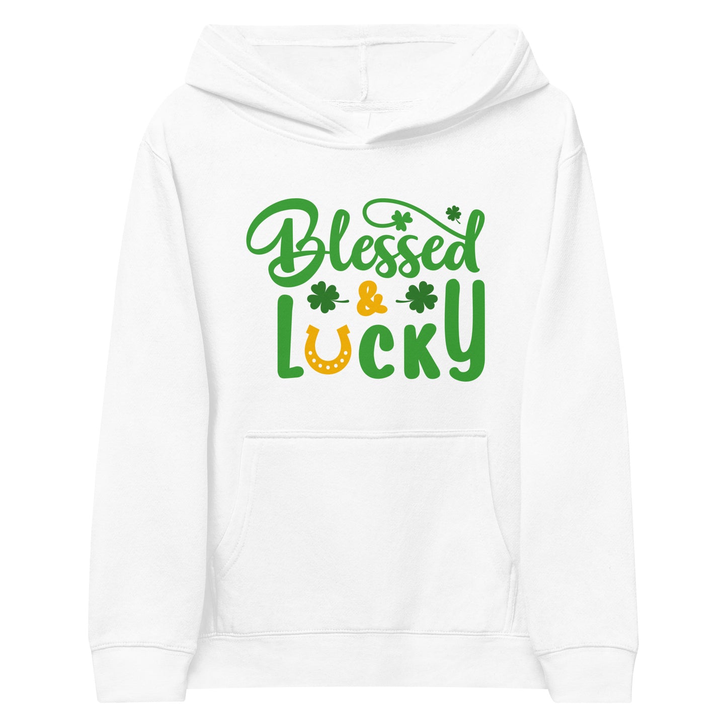 Blessed & Lucky Kids fleece hoodie