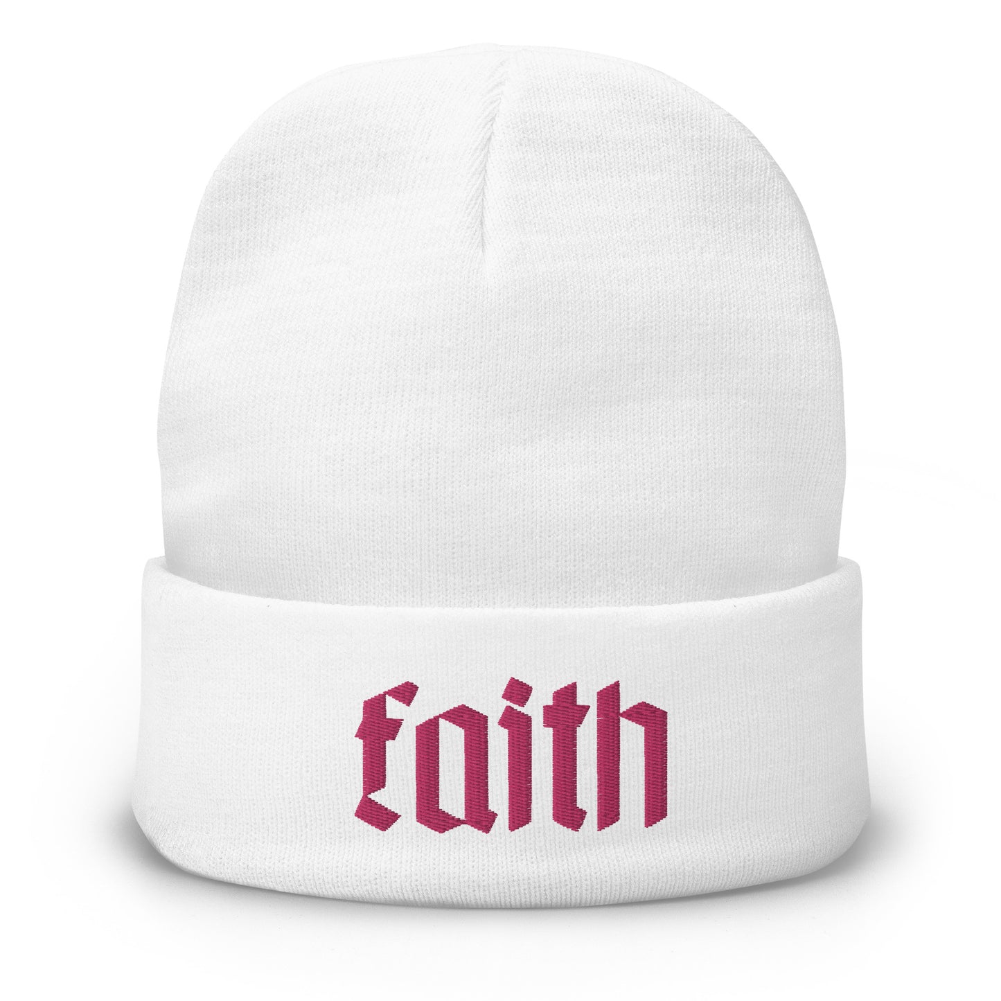 Faith Embroidered Beanie