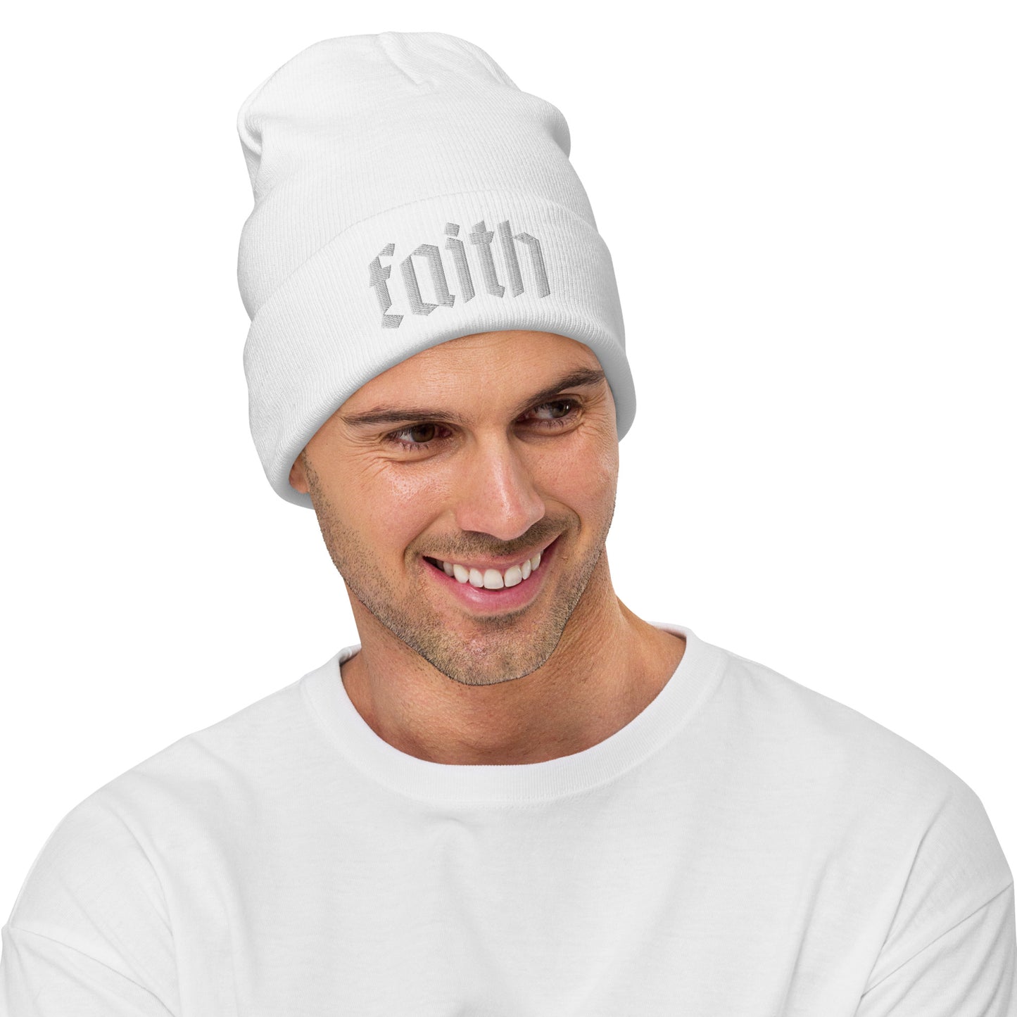 Pure Faith Embroidered Beanie