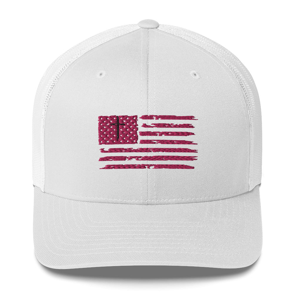 God Bless America Trucker Hat
