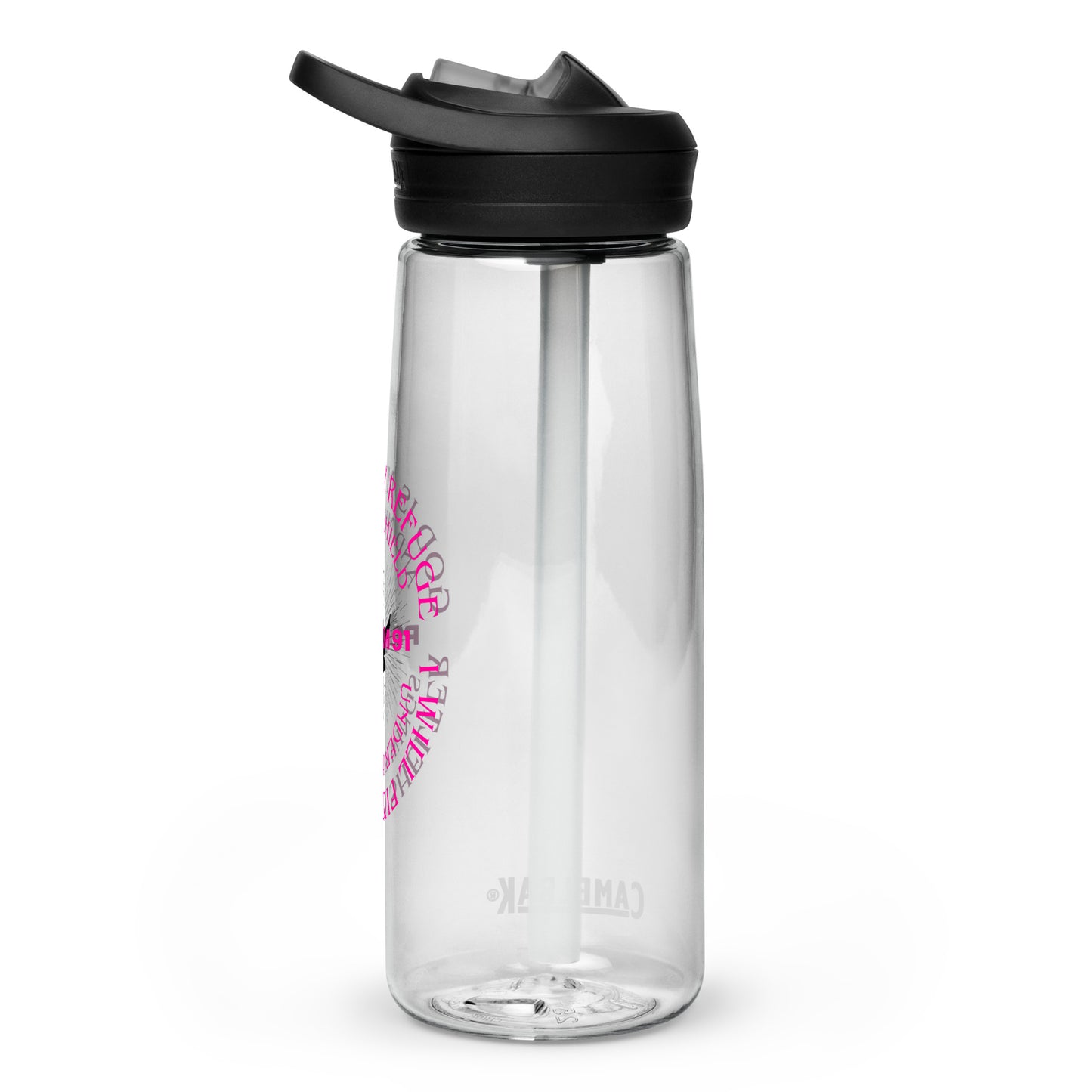 God is my refuge sports water bottle