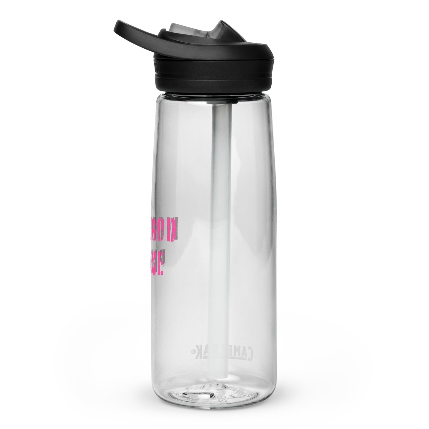 More God please sports water bottle