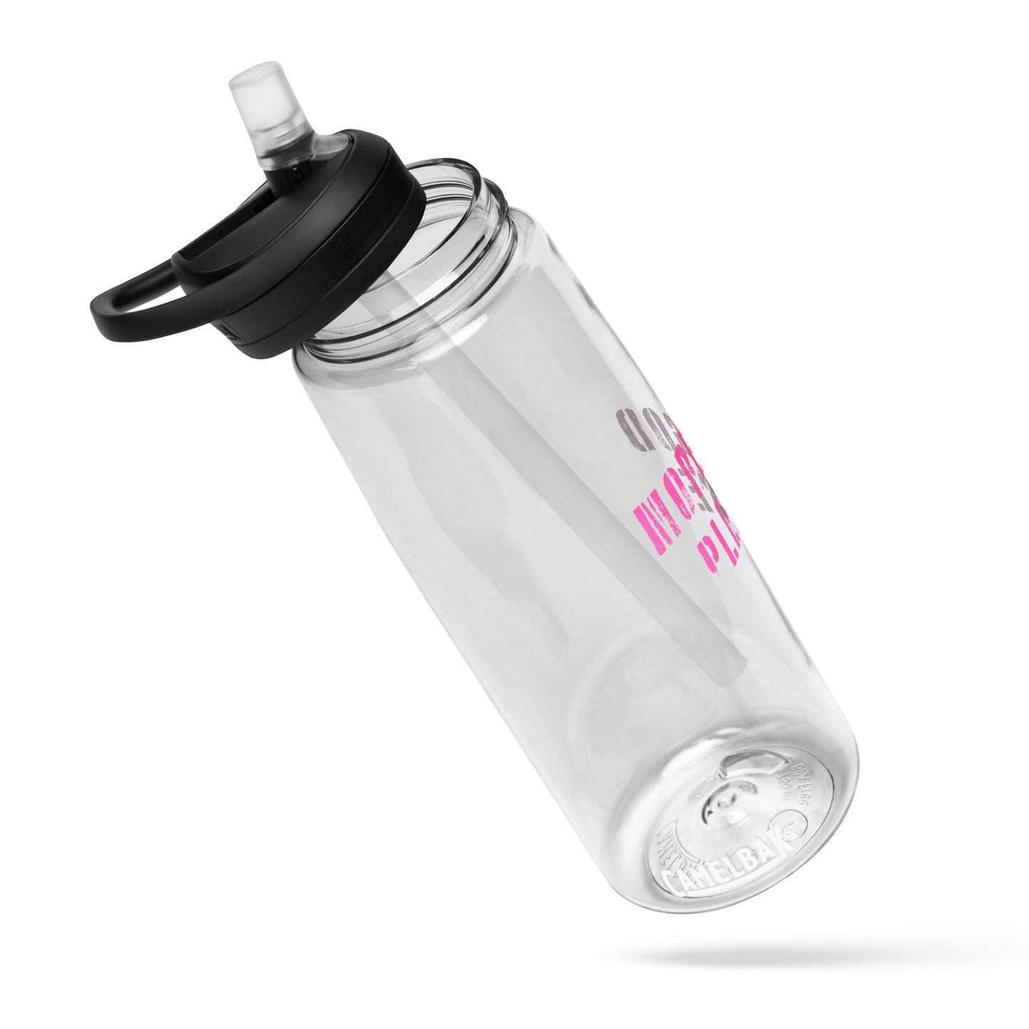 More God please sports water bottle