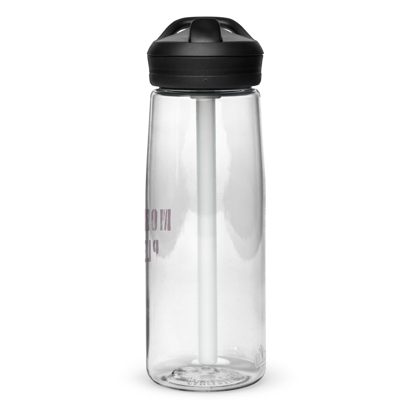 More God please sports water bottle