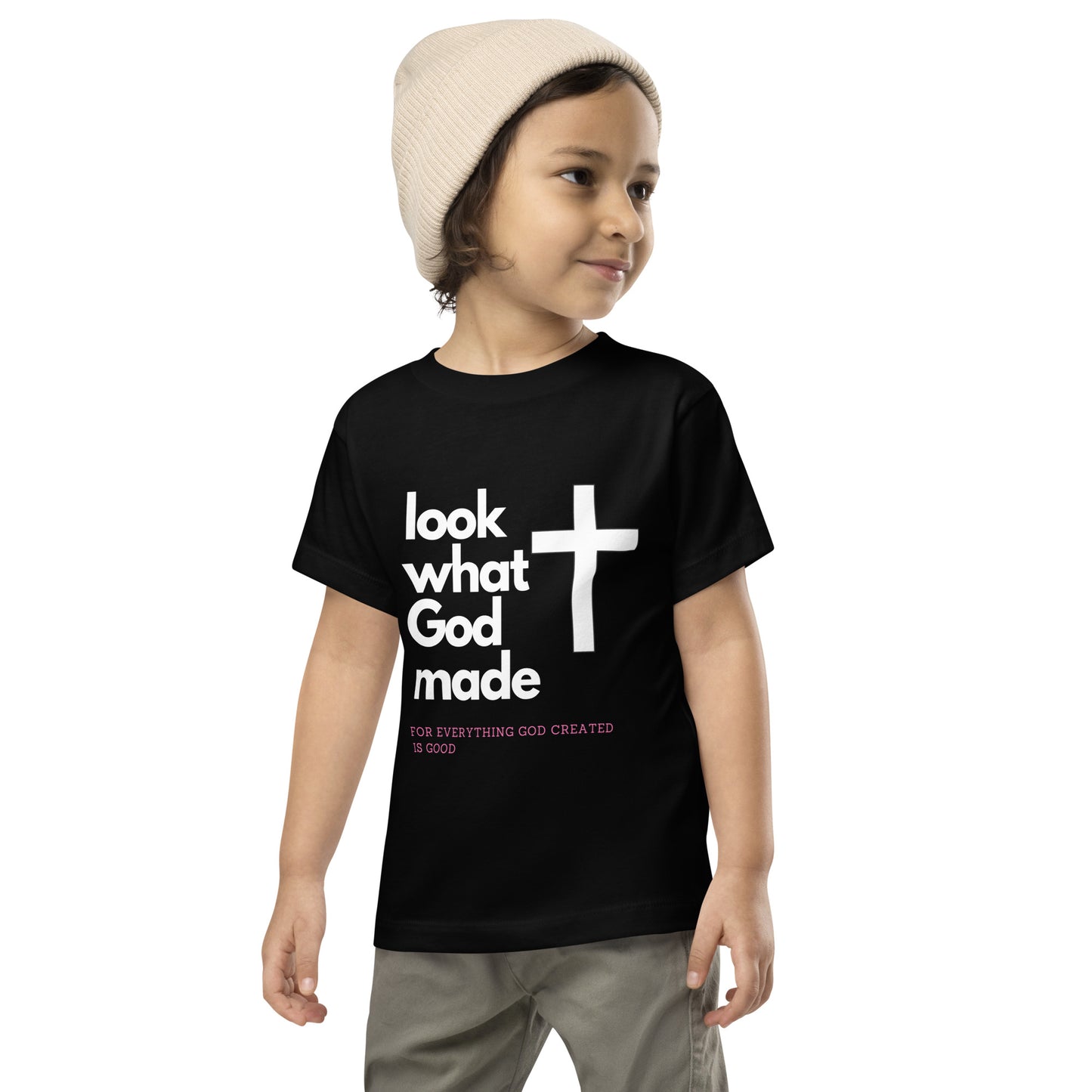 Look what God Made Toddler Short Sleeve Tee