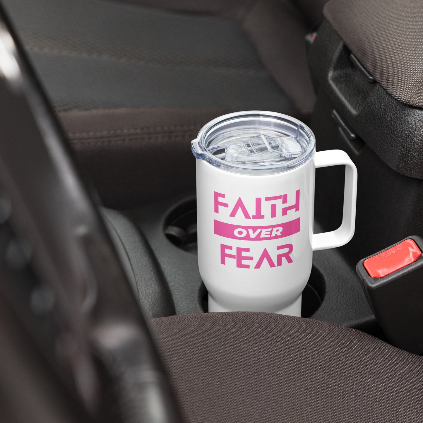 Faith over Fear Travel Mug
