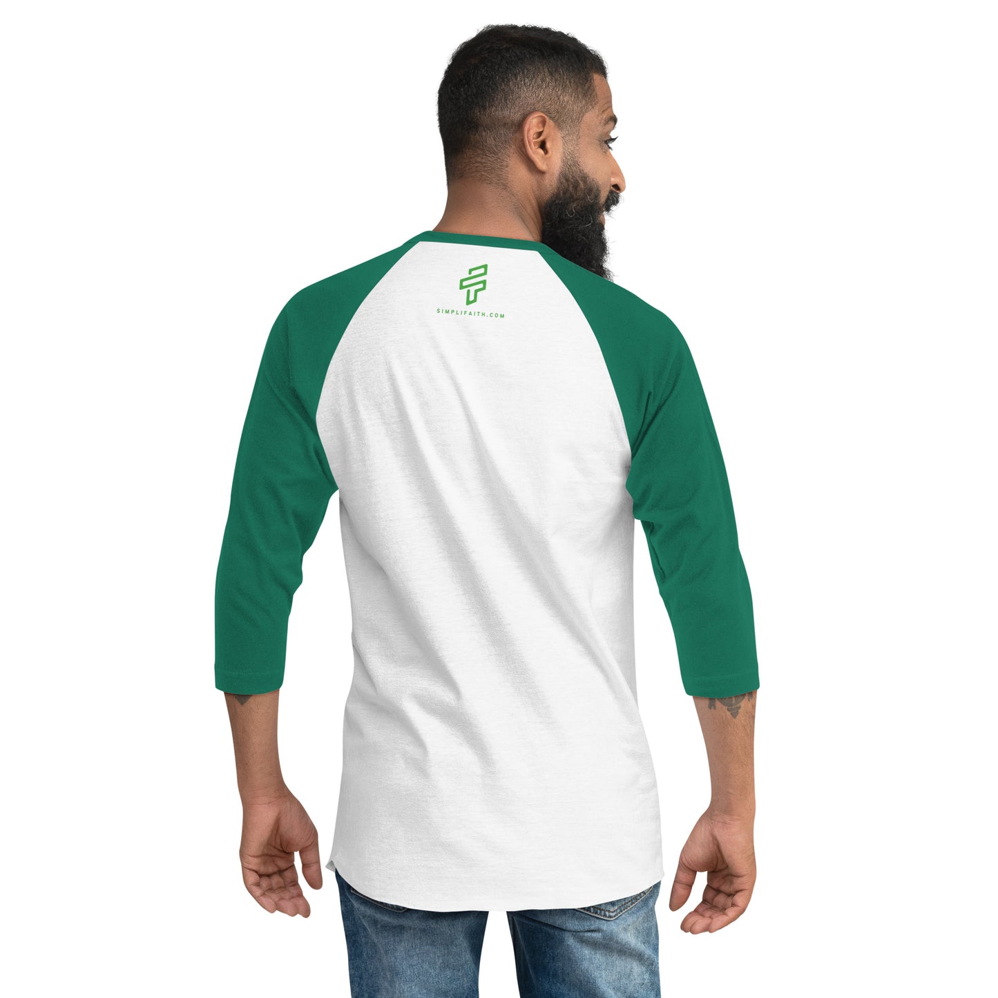 Not Lucky Just Blessed 3/4 sleeve raglan shirt