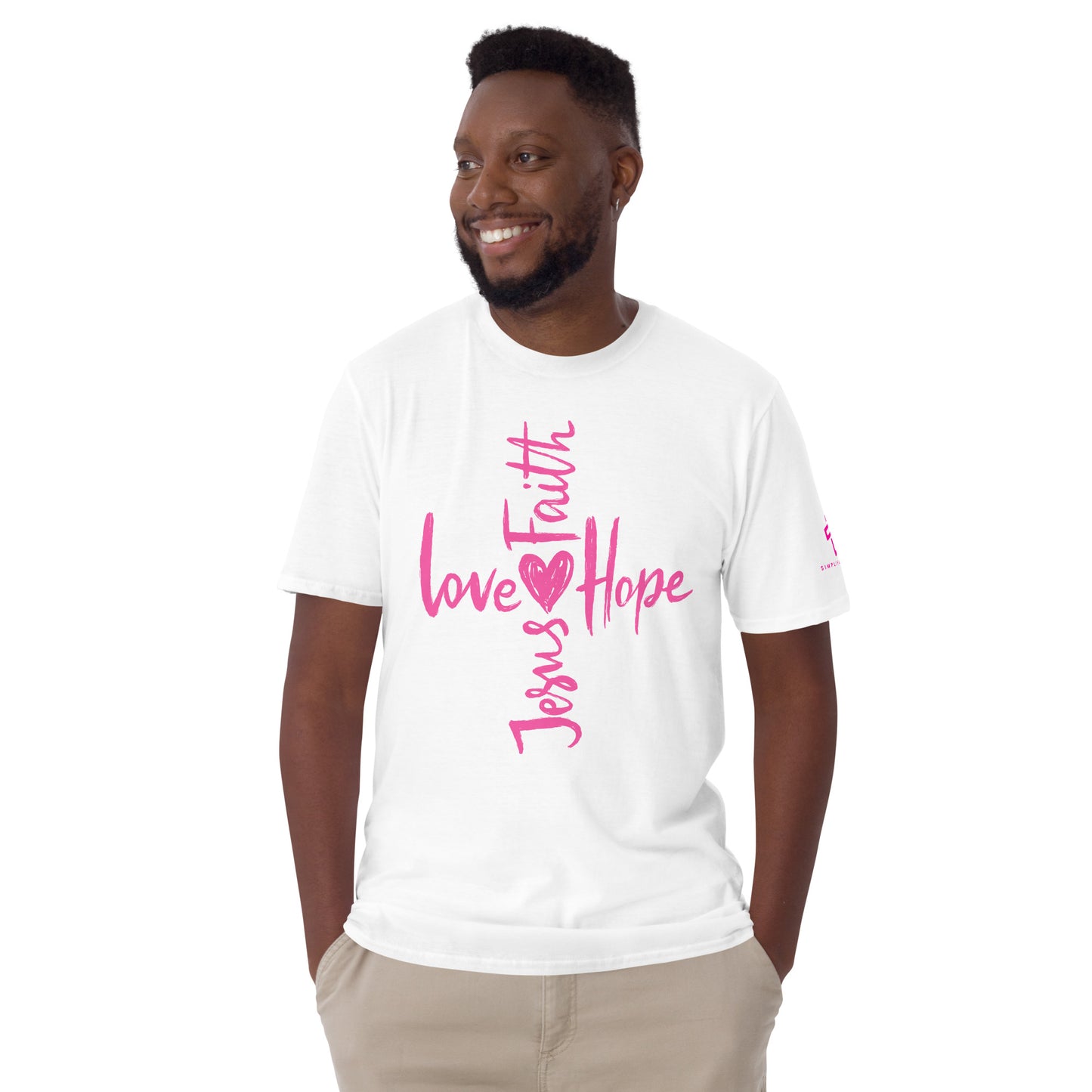 Faith, Love, Hope, Jesus Short-Sleeve Unisex T-Shirt