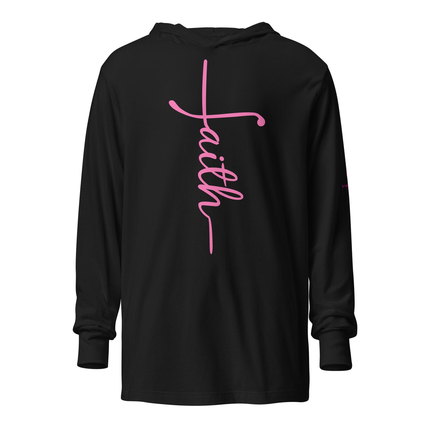 Faith Hooded long-sleeve tee