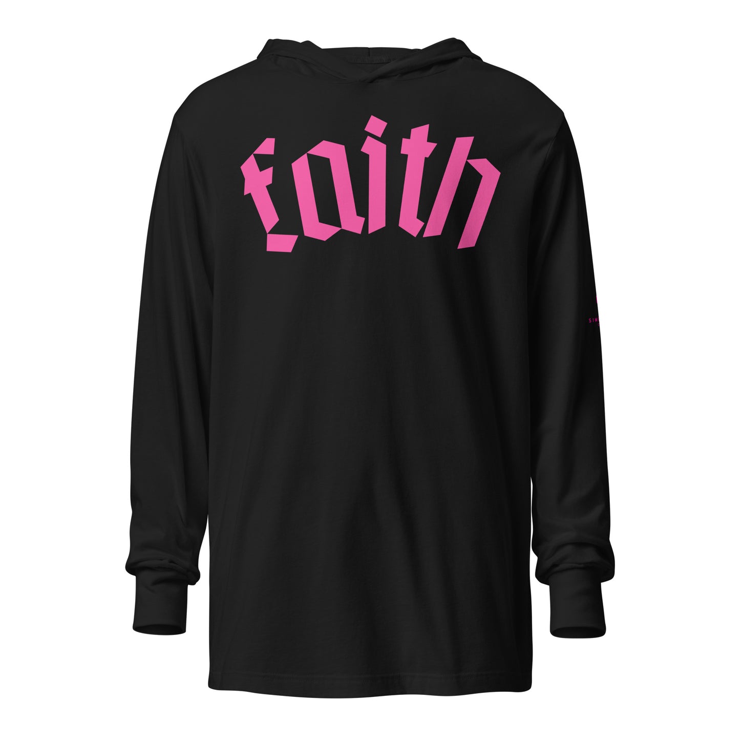 Faith Hooded long-sleeve tee