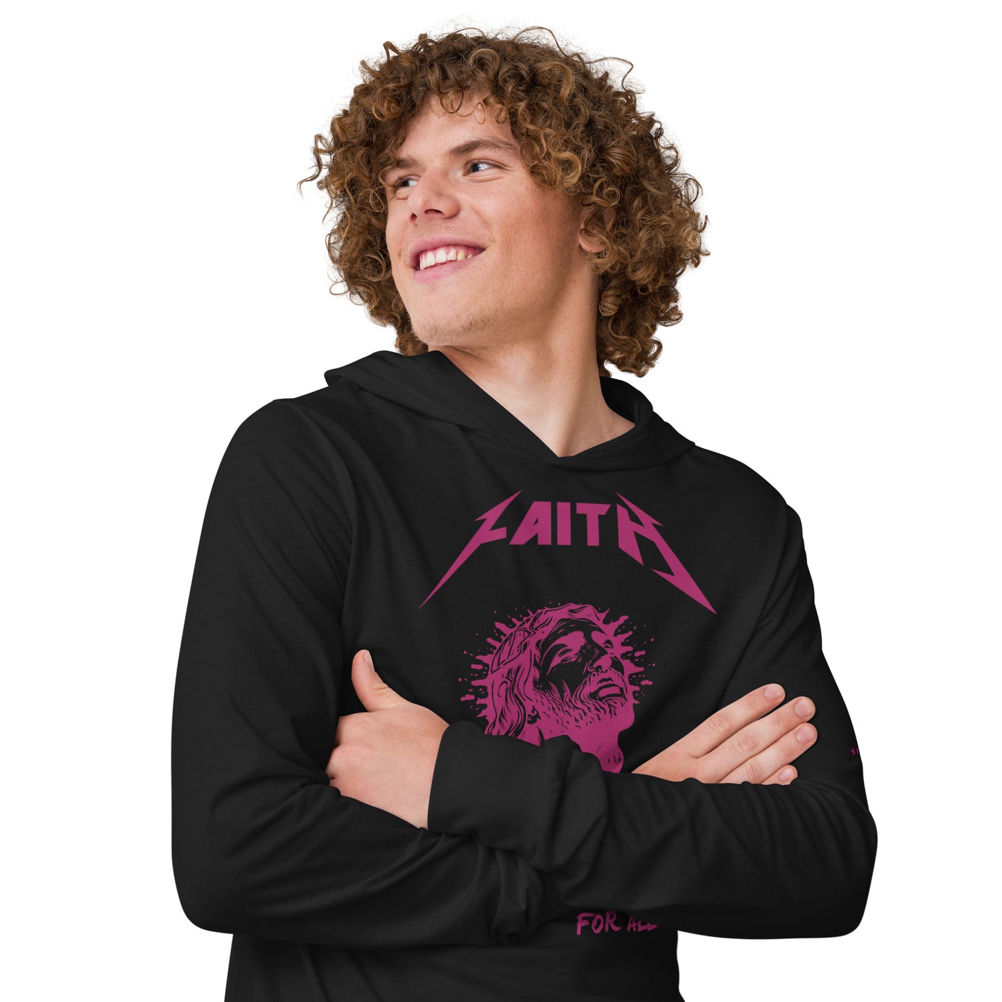 ...And Jesus for all Hooded long-sleeve tee
