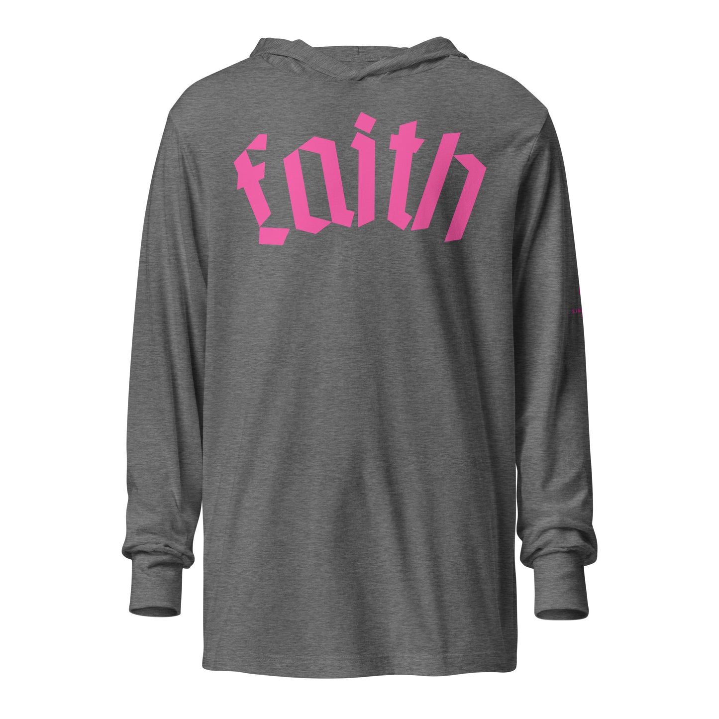 Faith Hooded long-sleeve tee