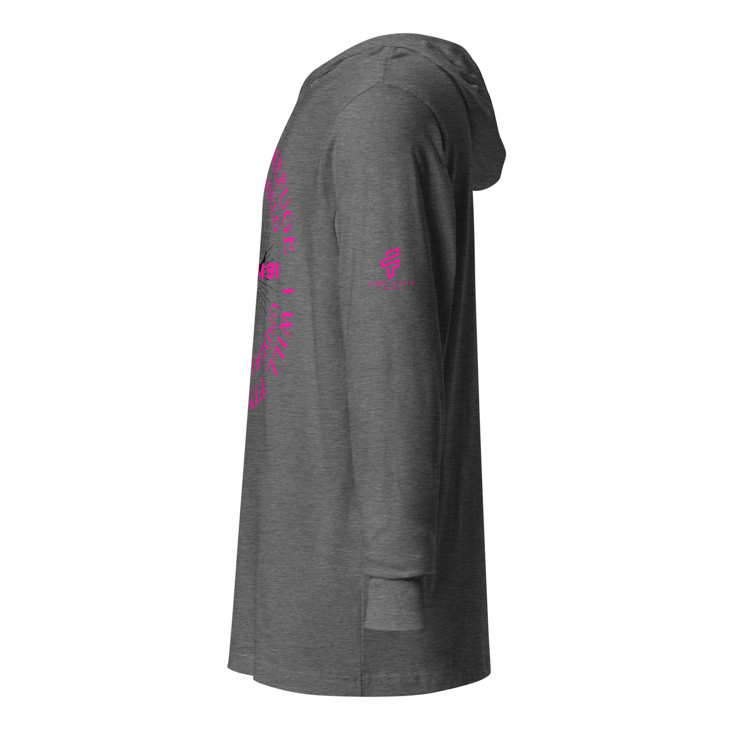 God is My Refuge Hooded long-sleeve tee