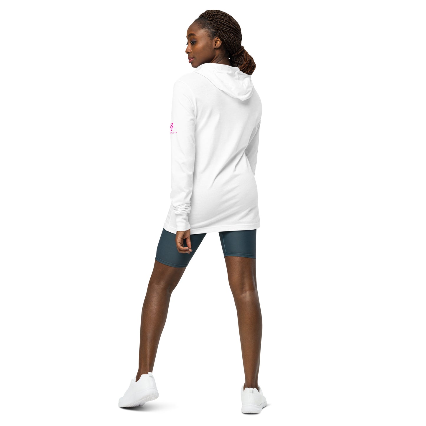 God is My Refuge Hooded long-sleeve tee