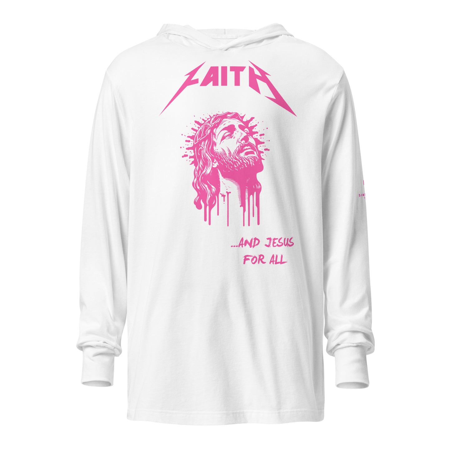 ...And Jesus for all Hooded long-sleeve tee