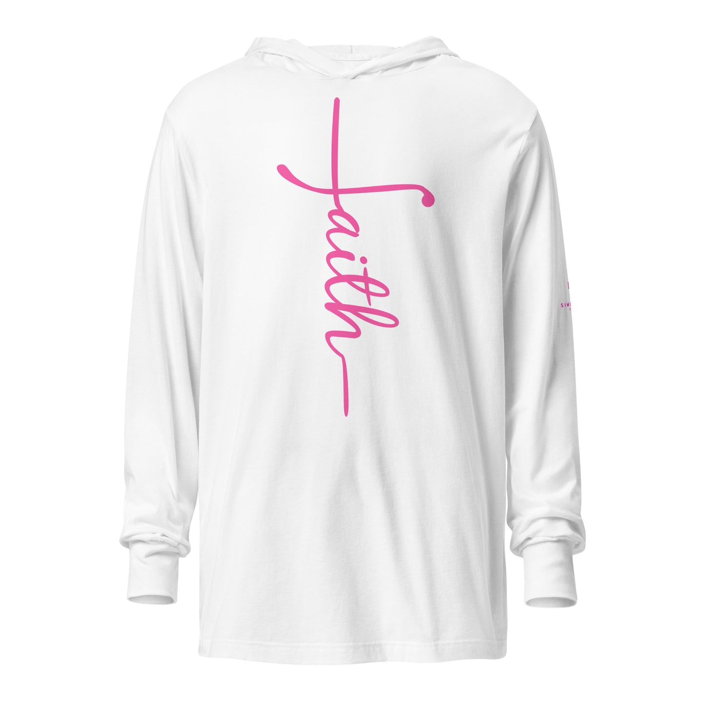 Faith Hooded long-sleeve tee