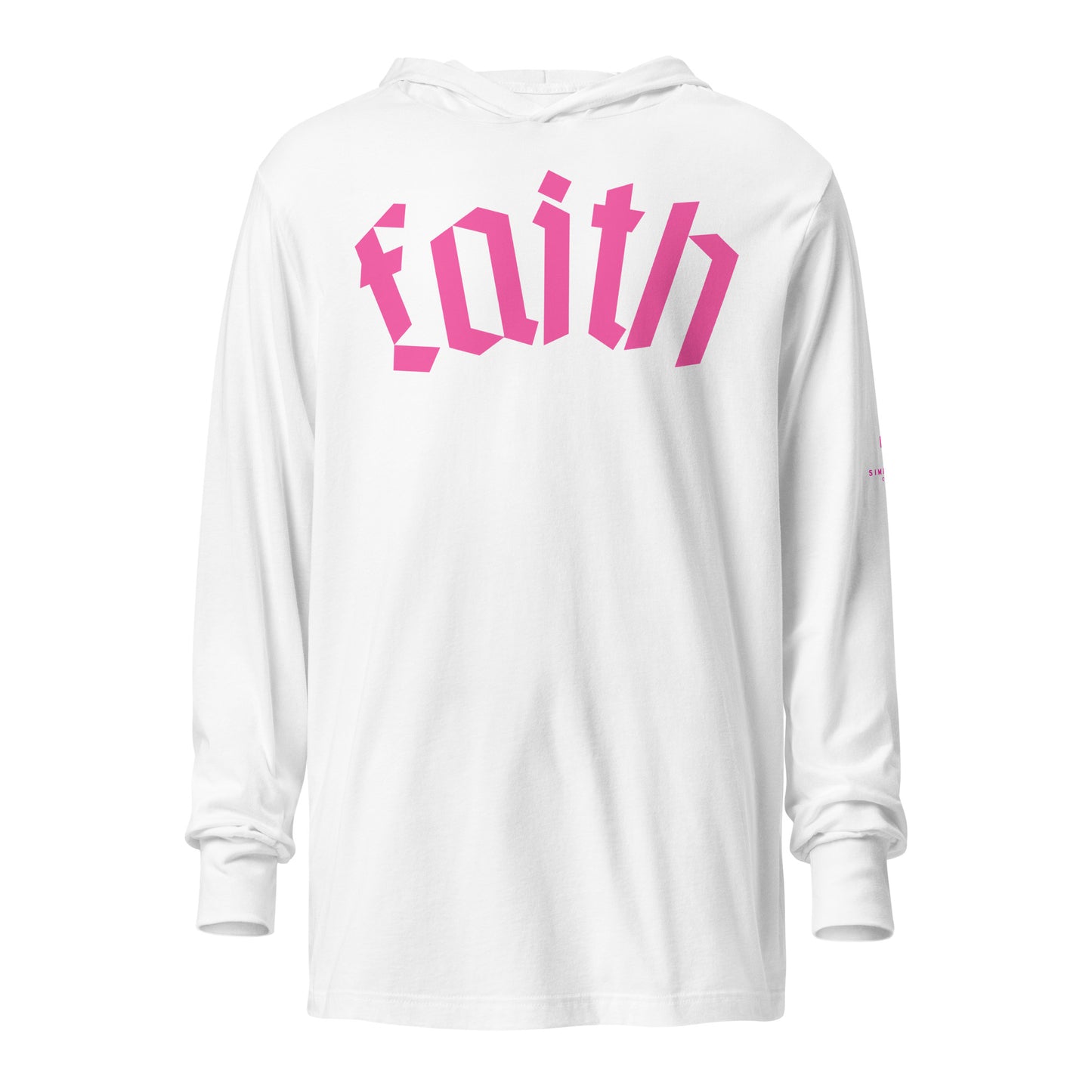 Faith Hooded long-sleeve tee