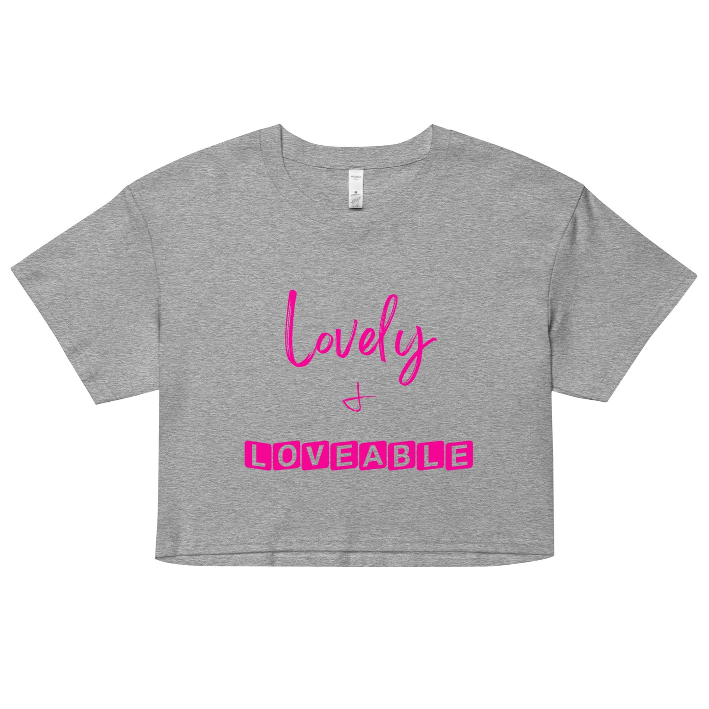 Lovely & Loveable Women’s crop top