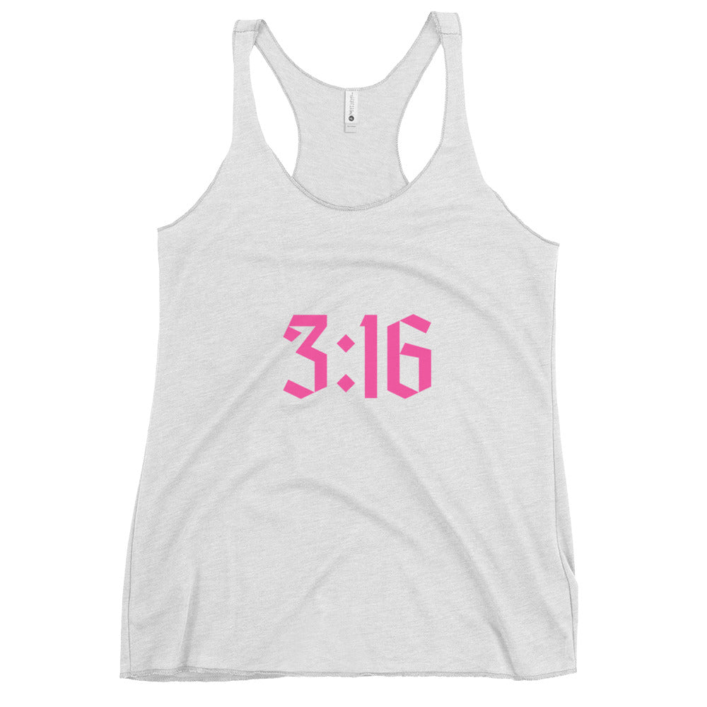 3:16 Women's Racerback Tank