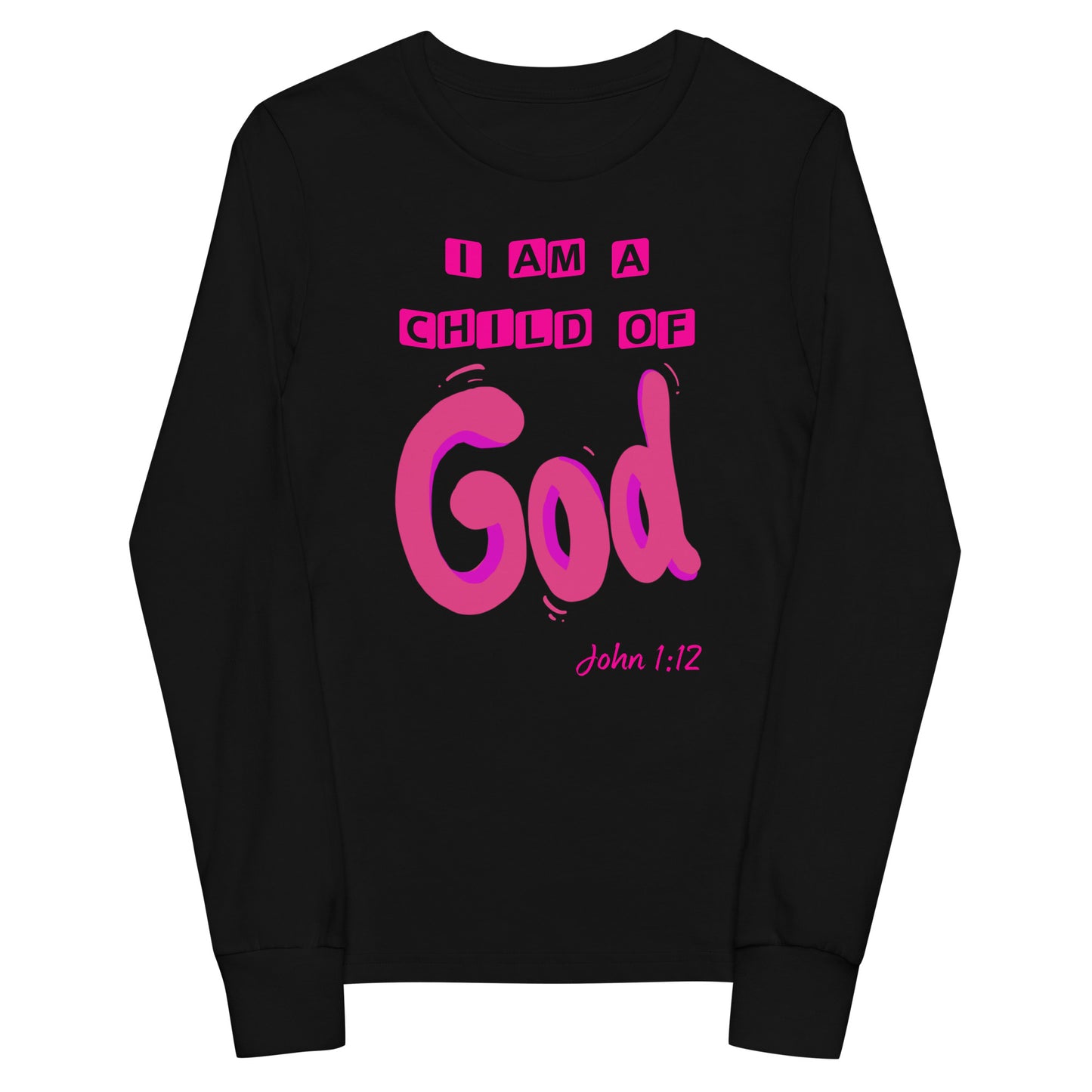 I am a child of God Youth long sleeve tee