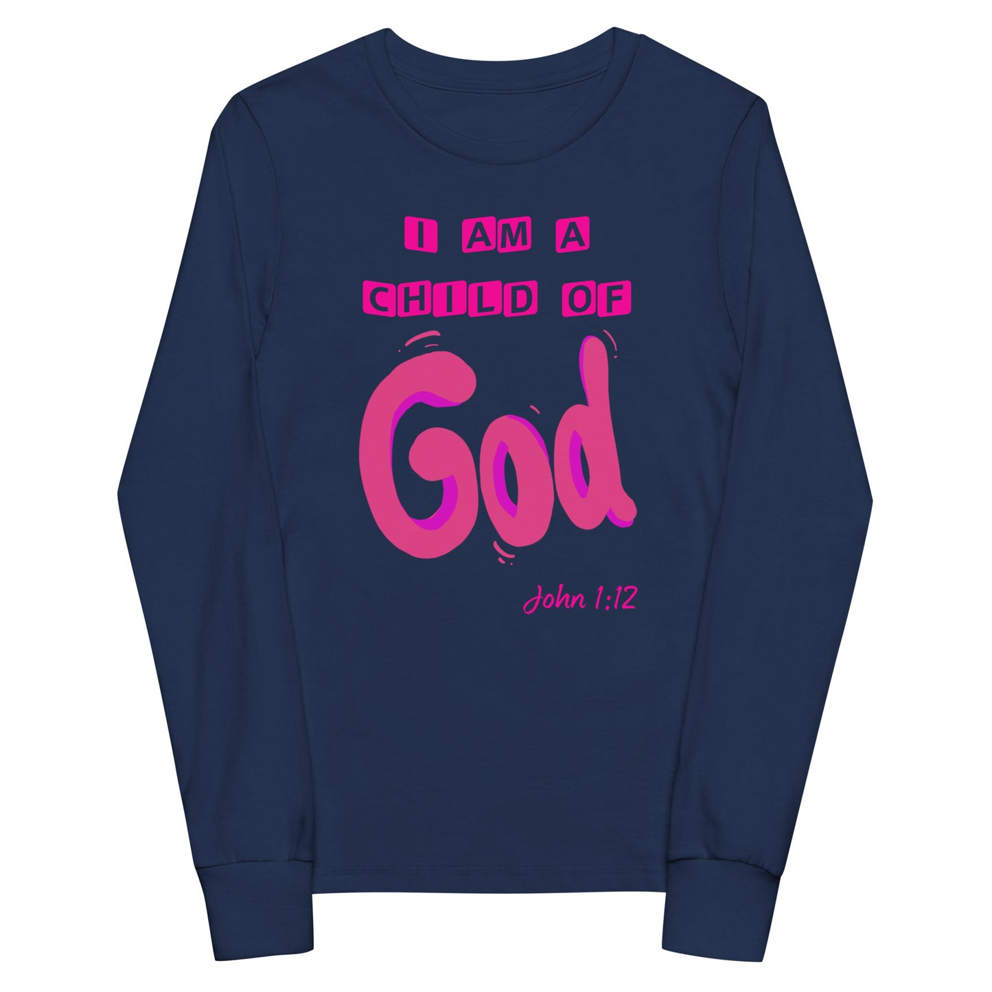 I am a child of God Youth long sleeve tee