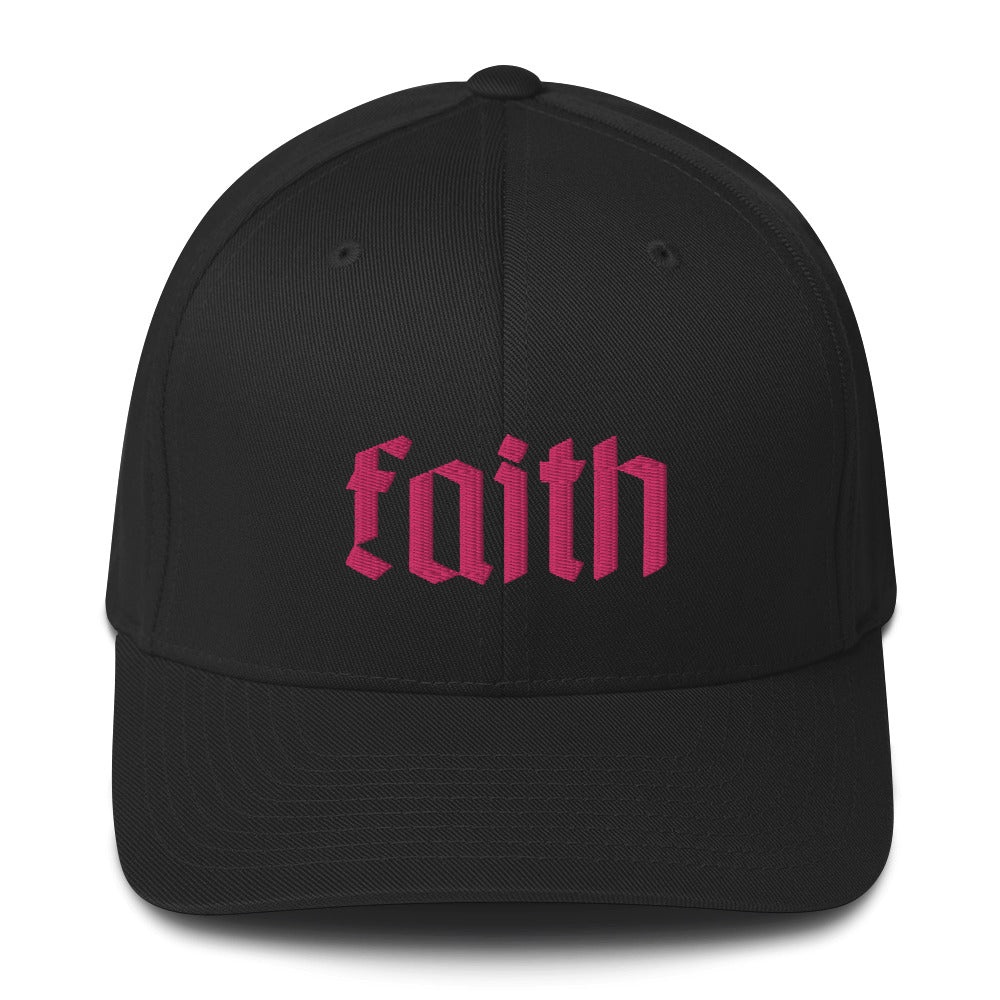 Faith Embroidered Structured Flex Fit Hat