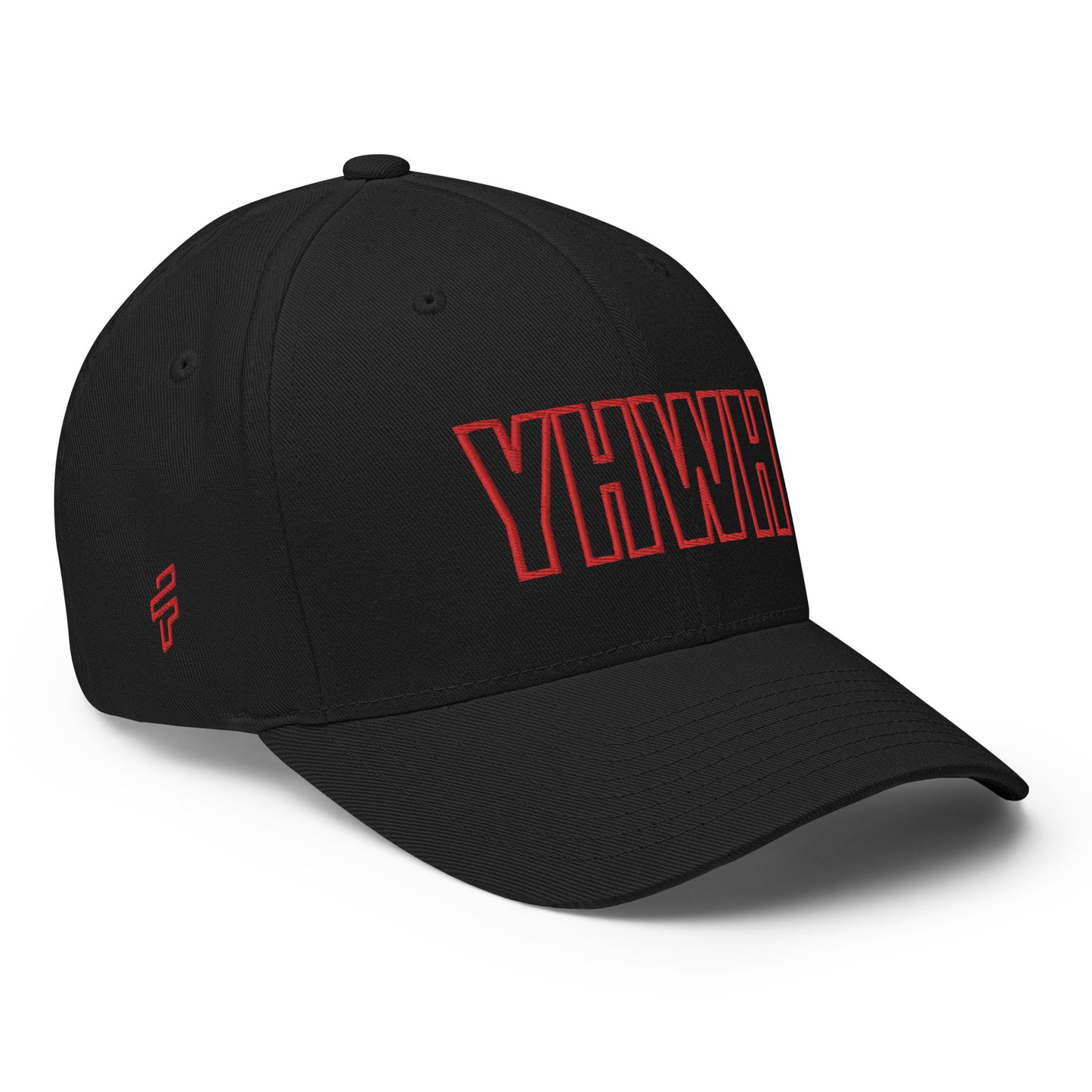 YHWH Structured Flex Fit Hat (Red)