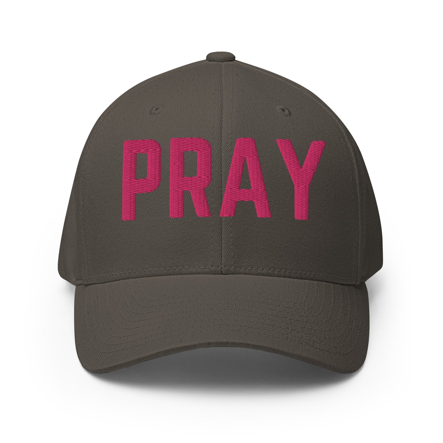 Pray Embroidered Structured Flex Fit Hat