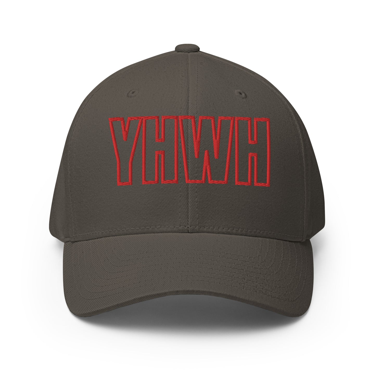 YHWH Structured Flex Fit Hat (Red)