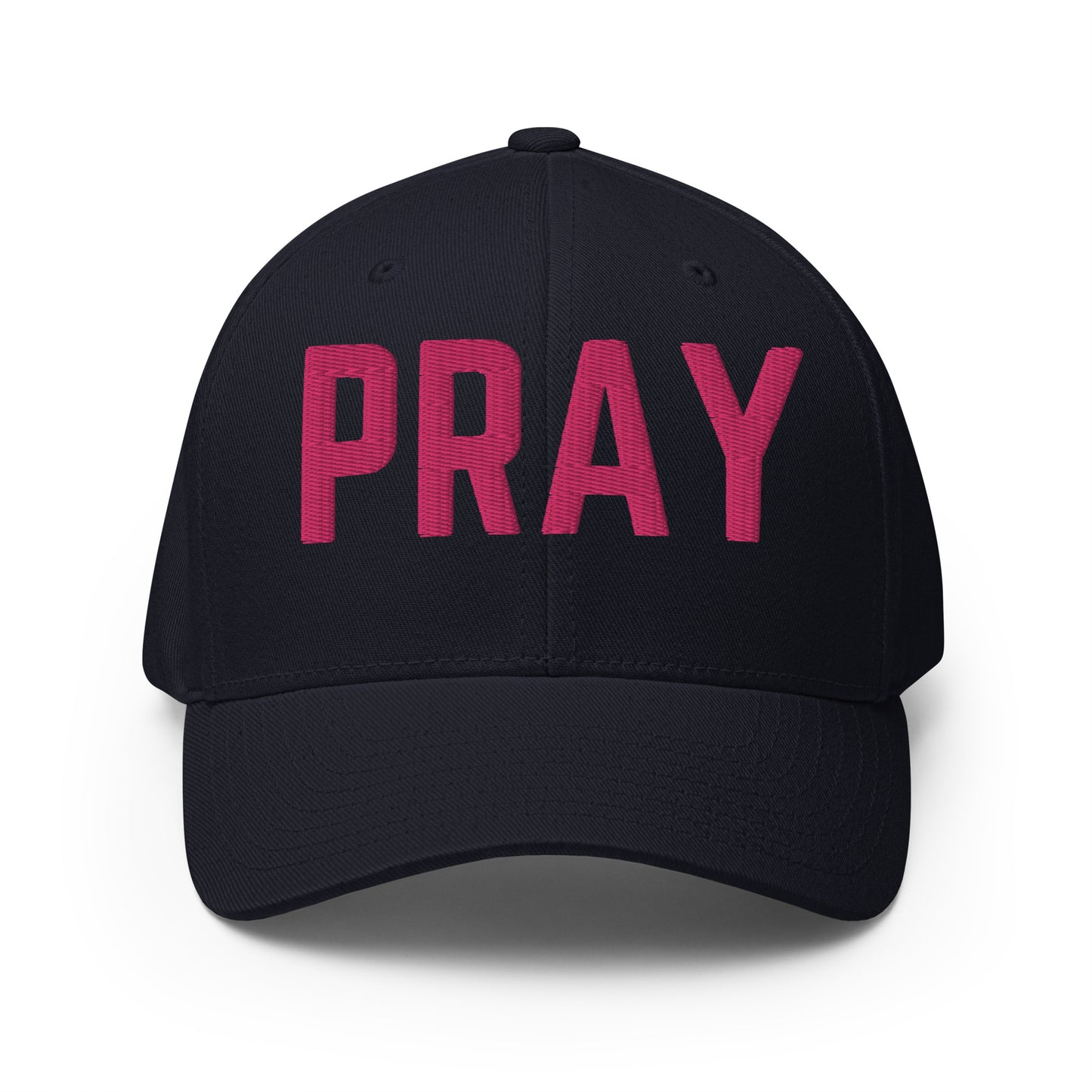 Pray Embroidered Structured Flex Fit Hat