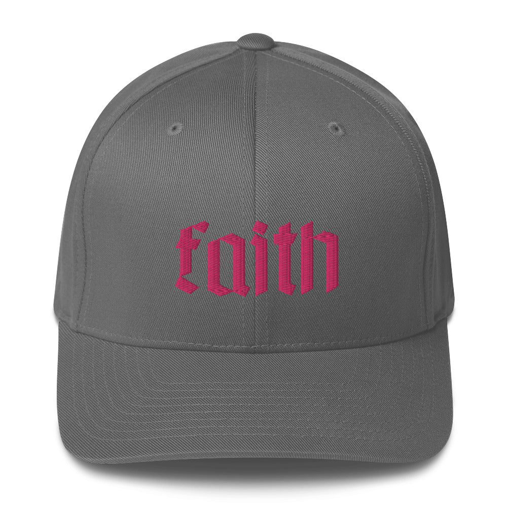 Faith Embroidered Structured Flex Fit Hat