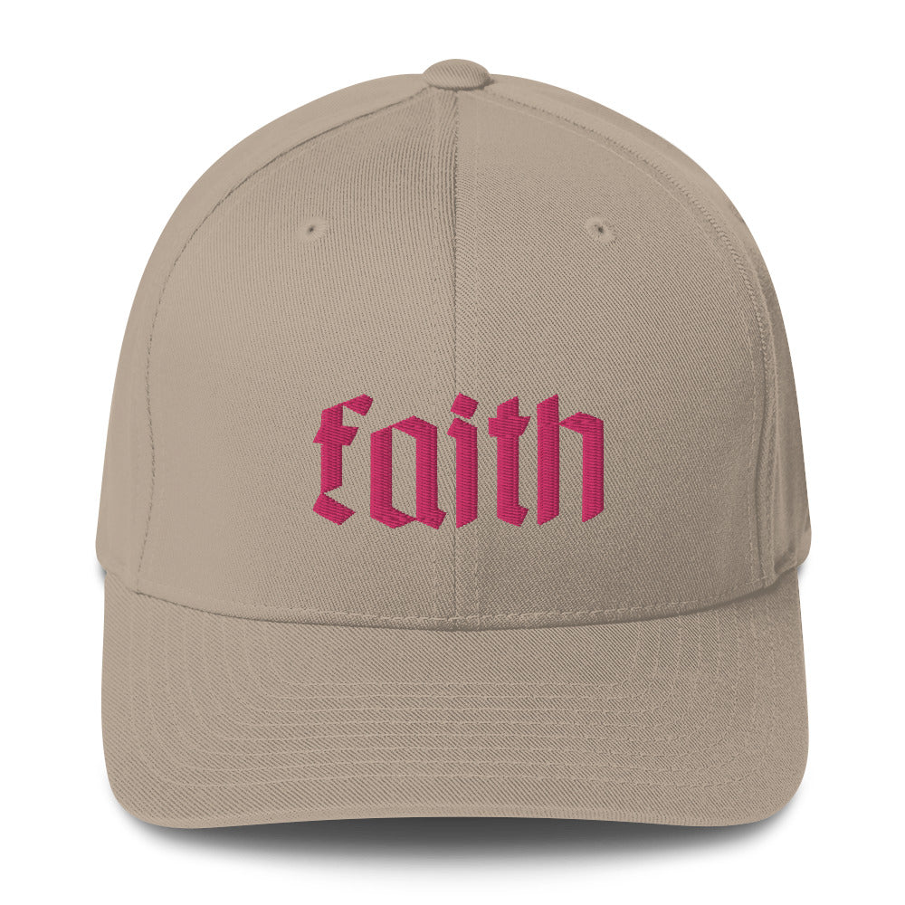 Faith Embroidered Structured Flex Fit Hat