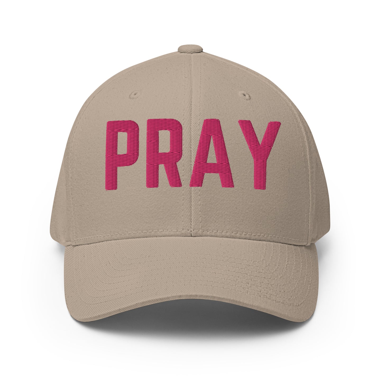 Pray Embroidered Structured Flex Fit Hat