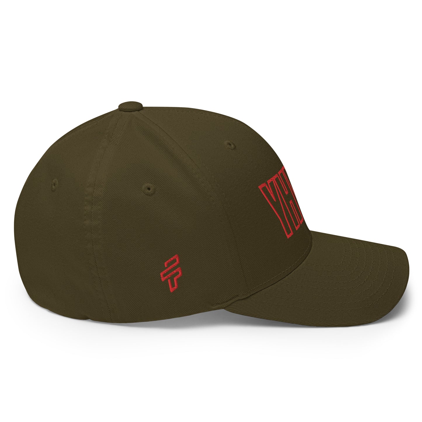 YHWH Structured Flex Fit Hat (Red)