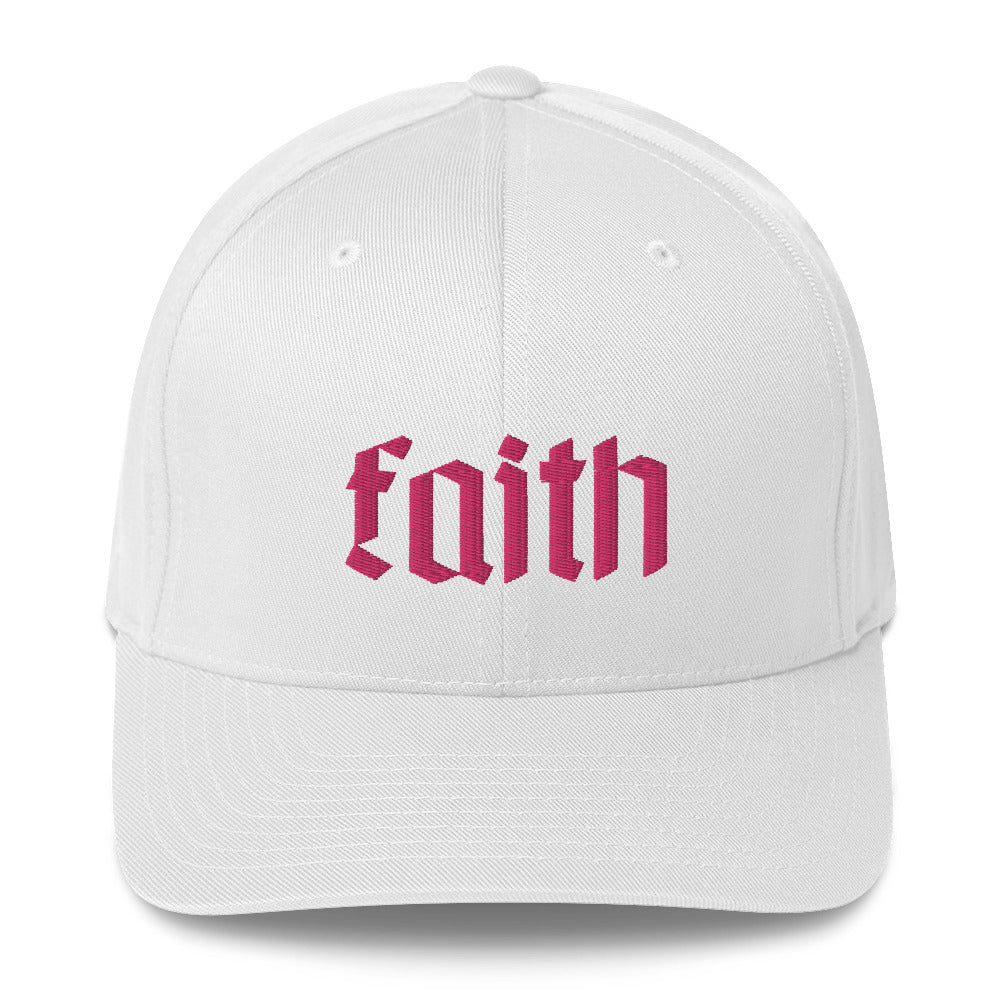 Faith Embroidered Structured Flex Fit Hat