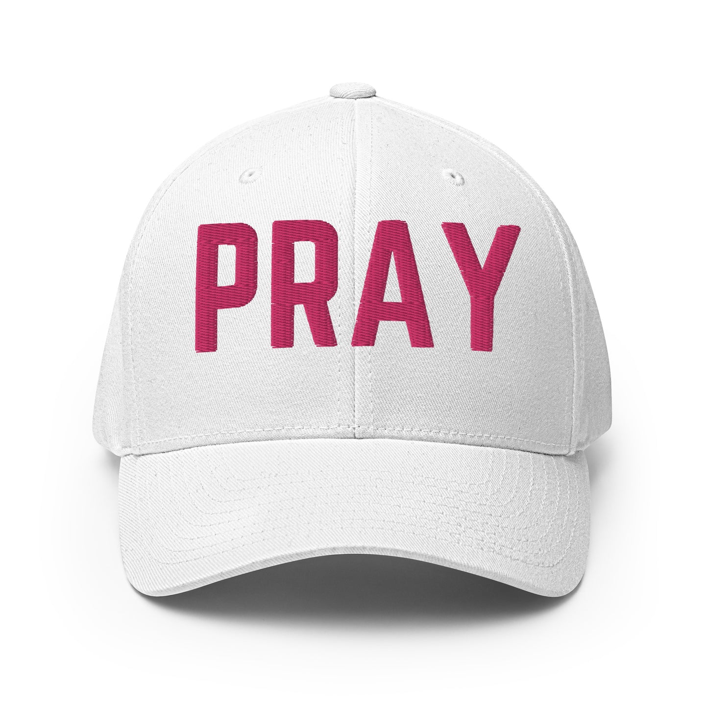 Pray Embroidered Structured Flex Fit Hat