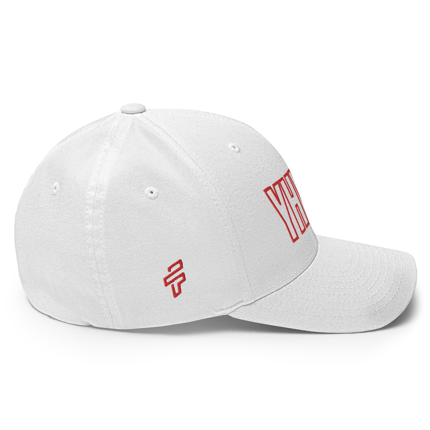 YHWH Structured Flex Fit Hat (Red)