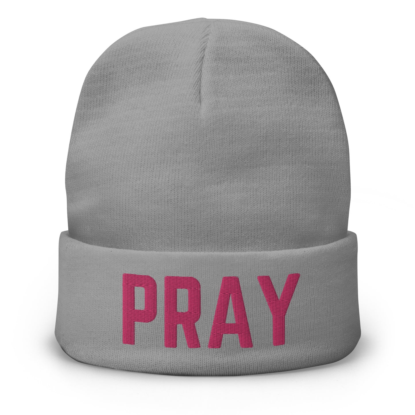 Pray Embroidered Beanie