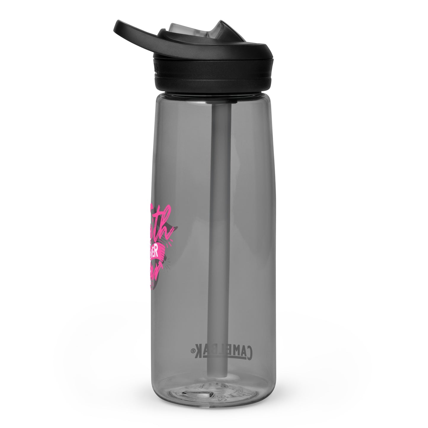 Faith over fear sports water bottle